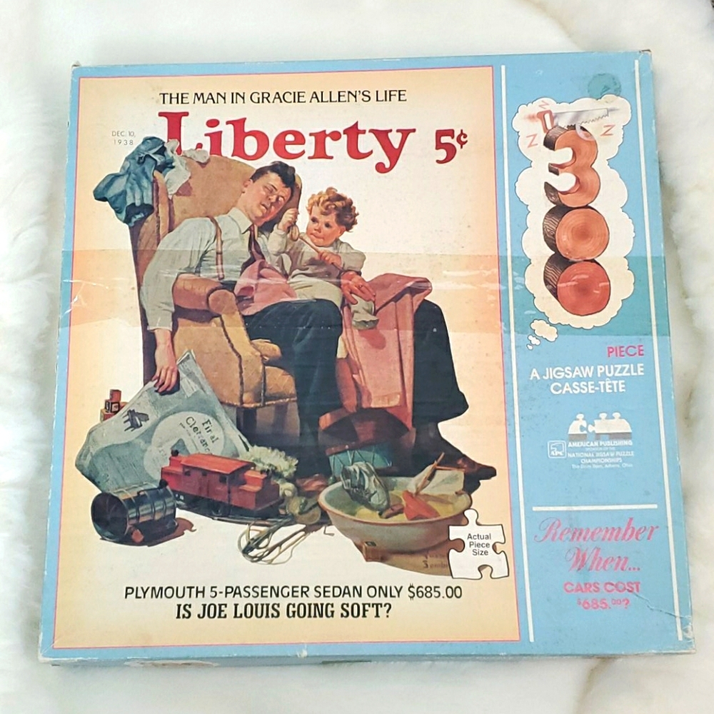 Vintage 1938 Puzzle The man in gracie Allen's Life